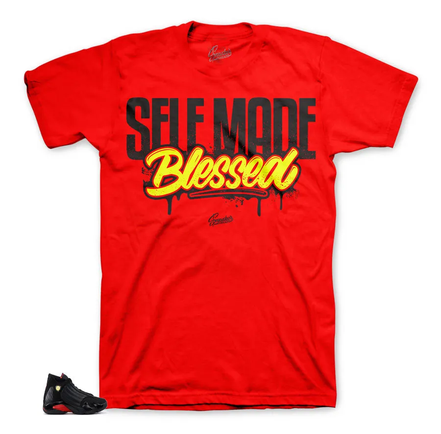 Retro 14 Last Shot Shirt - Self Made - Red