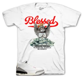 Retro 3 Reimagined White Cement Blessed Angel Shirt