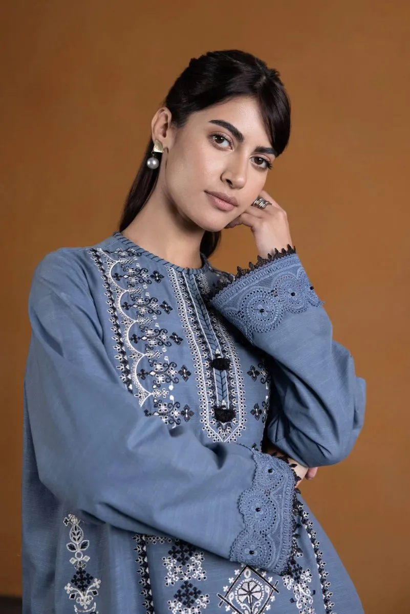 Sapphire Embroidered Khaddar 2 Piece Suit SAP130