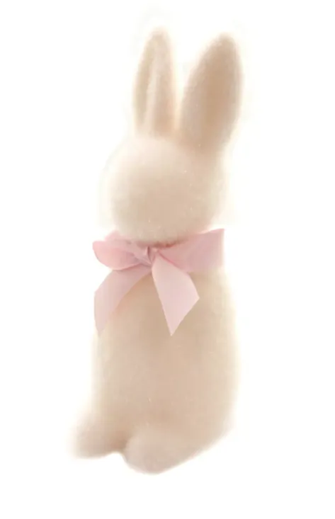 Small Flocked Nose Bunny (10 colors)