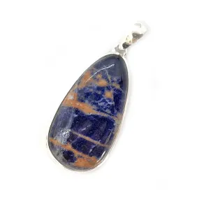 Sodalite Large Teardrop Boho Pendant