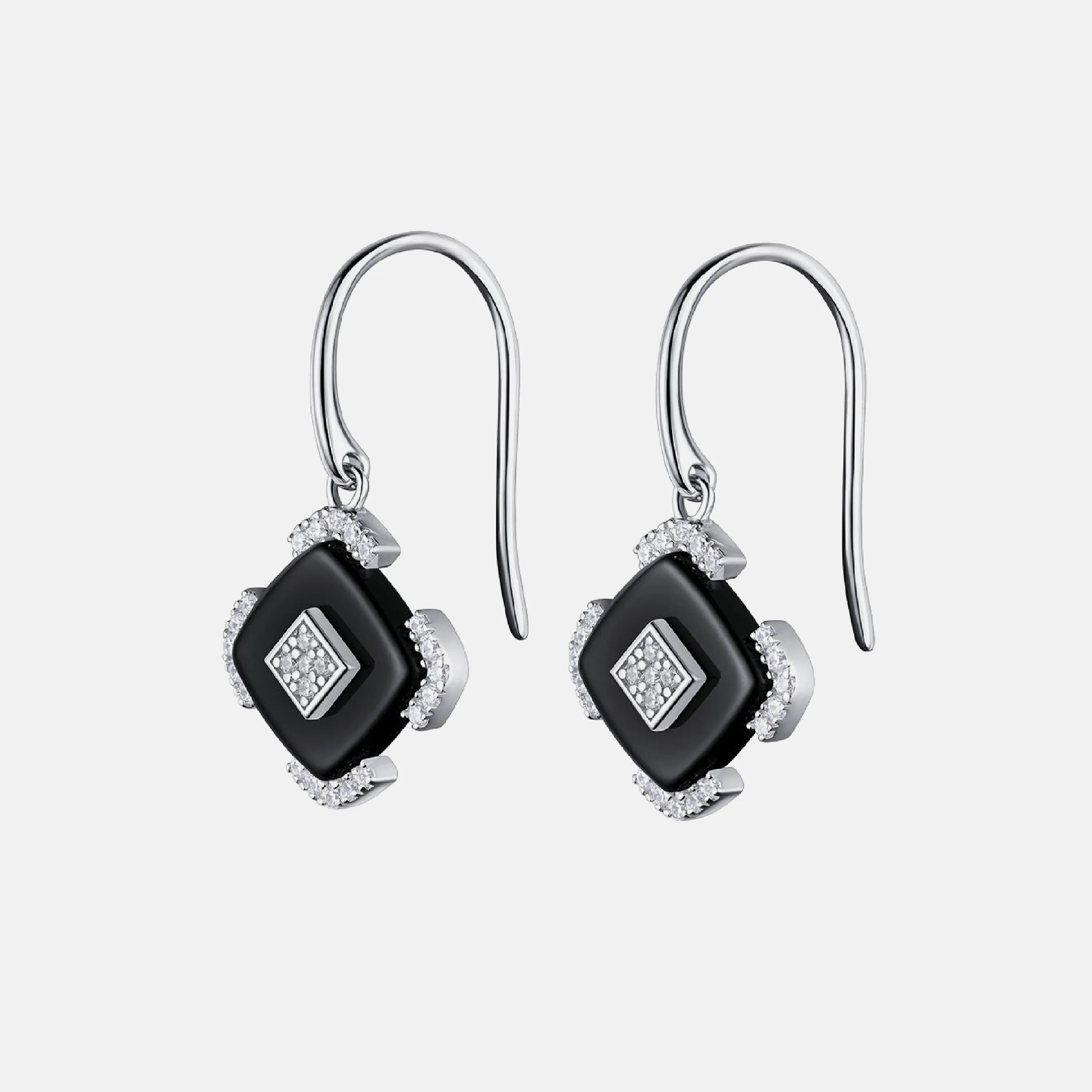 SQUARE CERAMIC EARRINGS