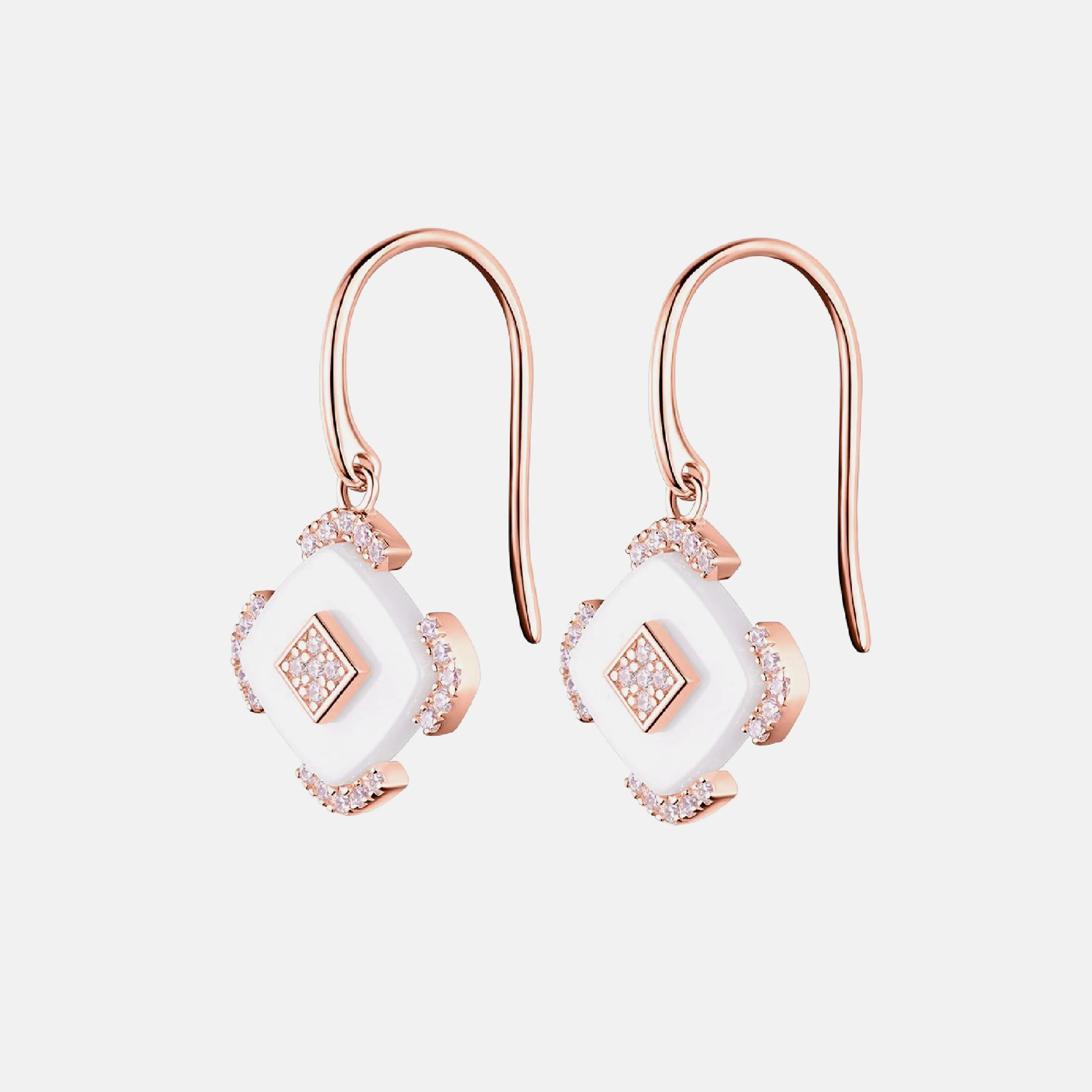 SQUARE CERAMIC EARRINGS