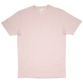 Sunspel - Short Sleeve Riviera Crew Neck T-shirt - Dusty Pink