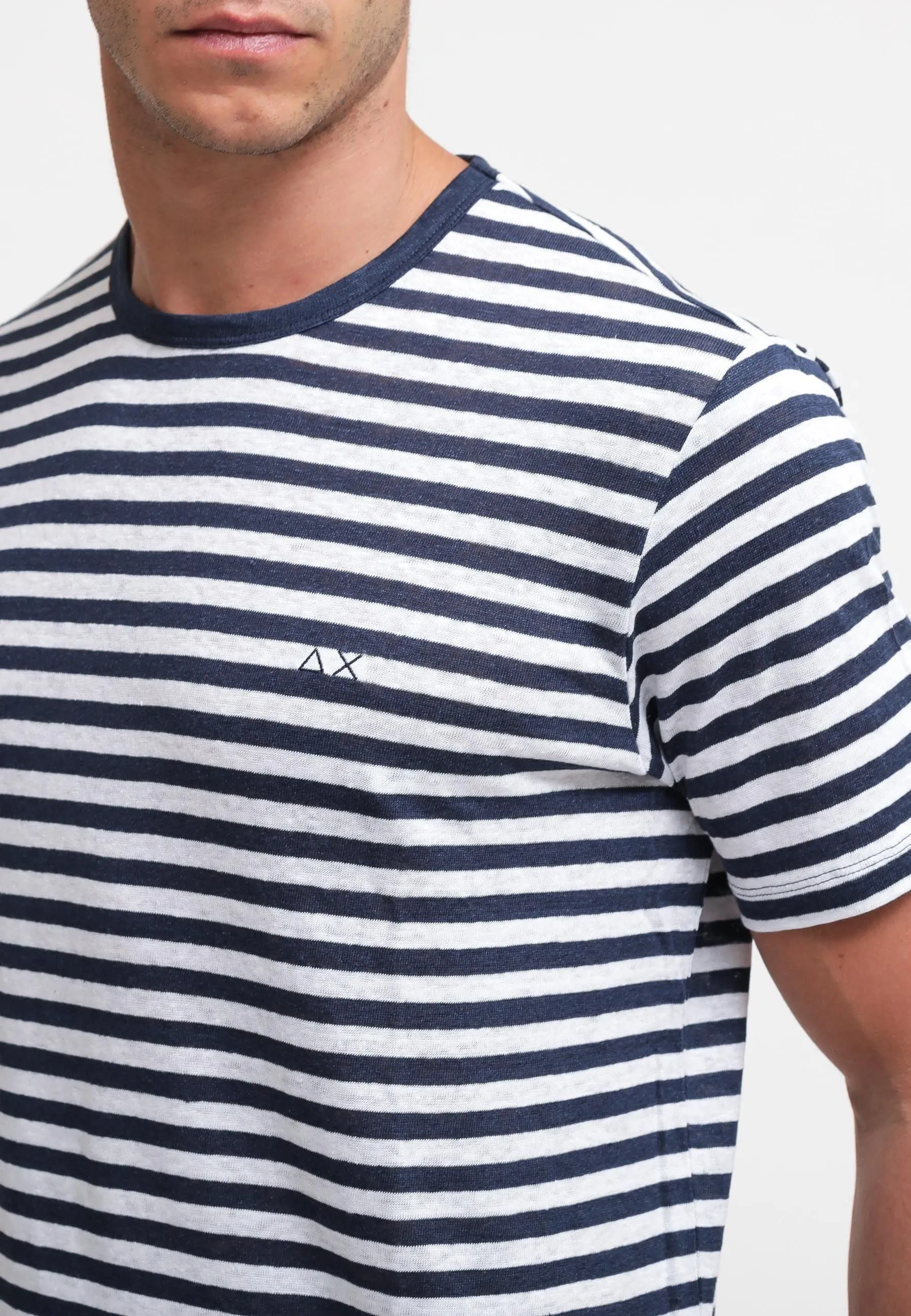 T-Shirt Stripes - Navy Blue/White