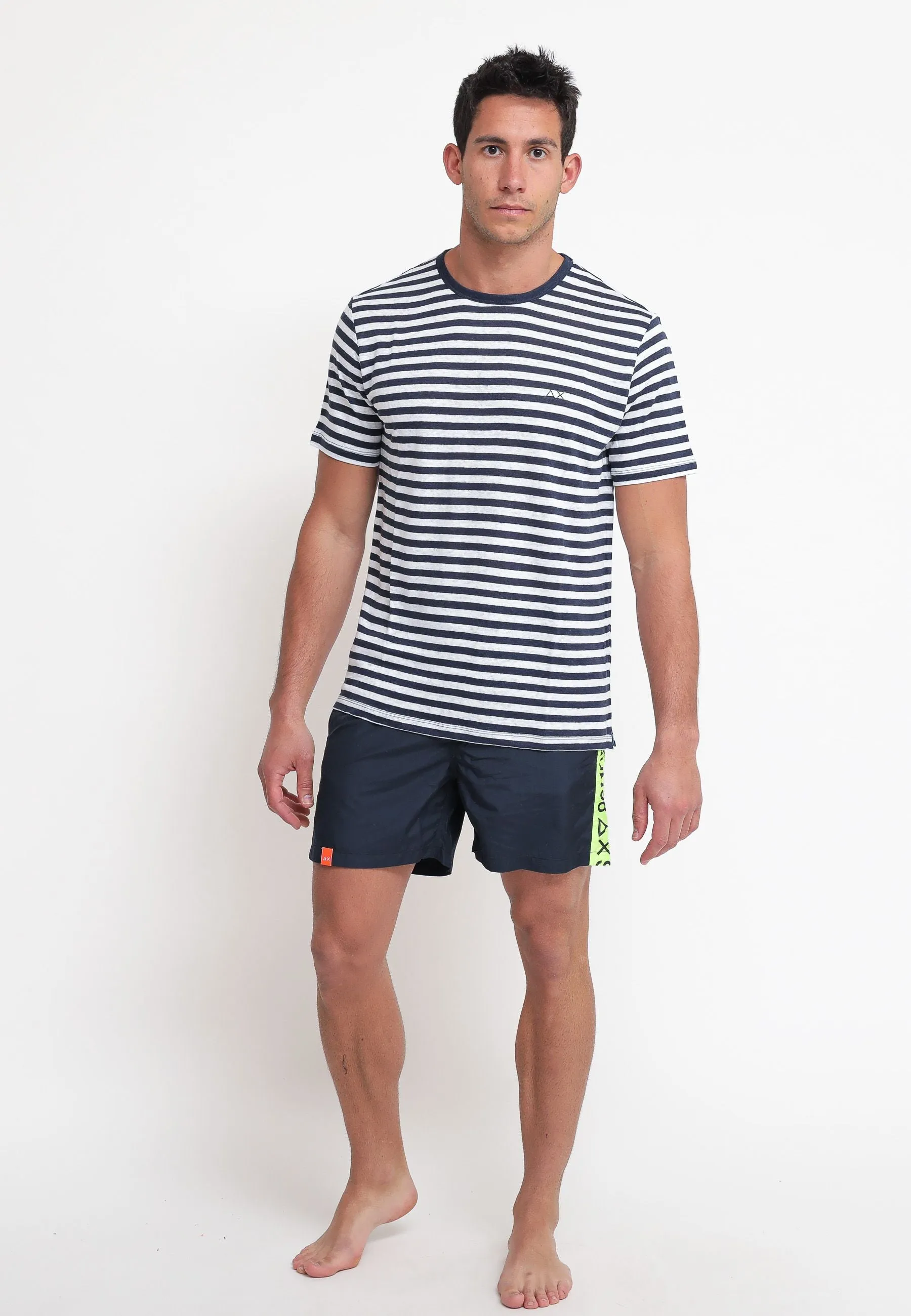 T-Shirt Stripes - Navy Blue/White