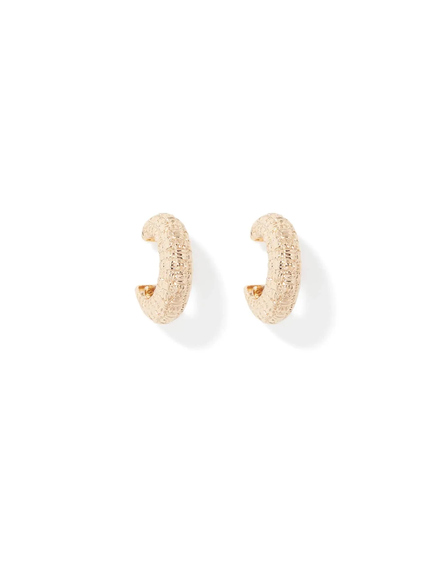 Tanya Texture Hoop Earrings