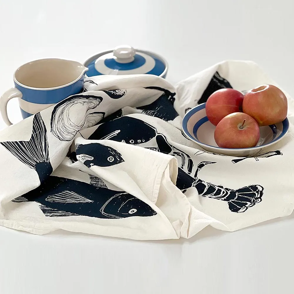 Tea Towel | Seafood 100% cotton