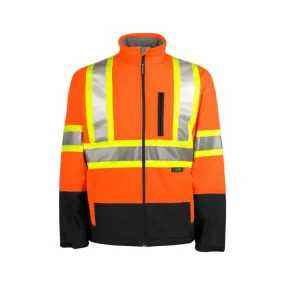 Terra Hi Vis Men's Softshell Waterproof Jacket 116516OR - Orange