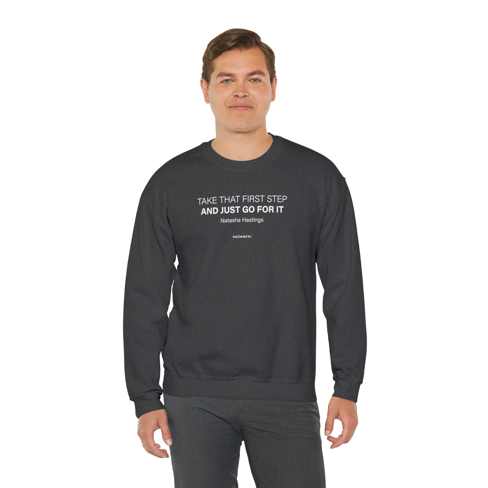 That First Step - Relaxed Fit Crewneck Sweatshirt