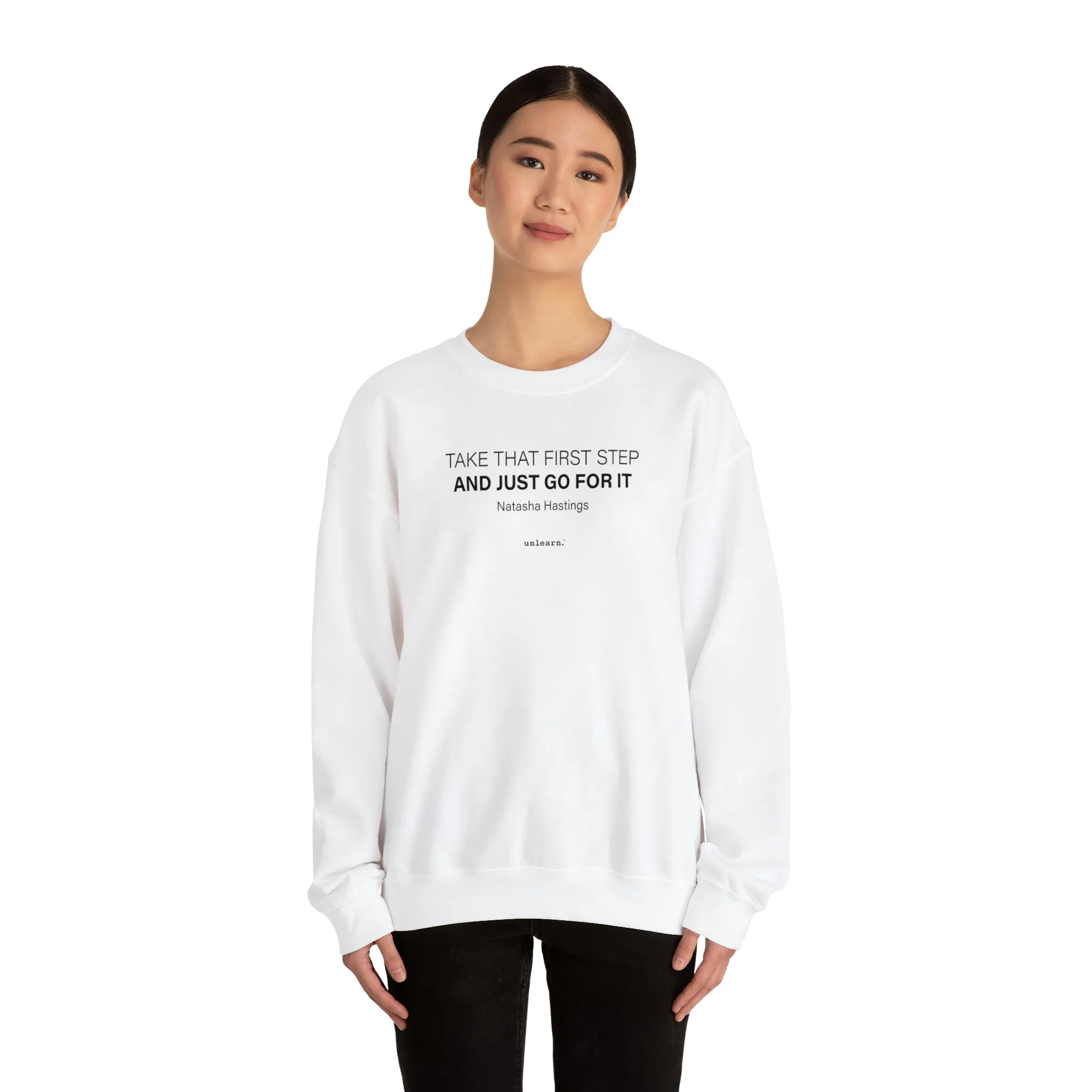 That First Step - Relaxed Fit Crewneck Sweatshirt