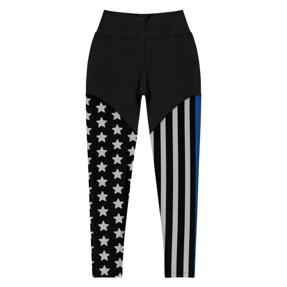 Thin Blue Line Premium Sports Leggings