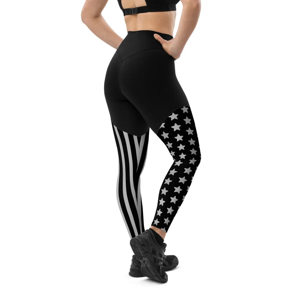 Thin Blue Line Premium Sports Leggings