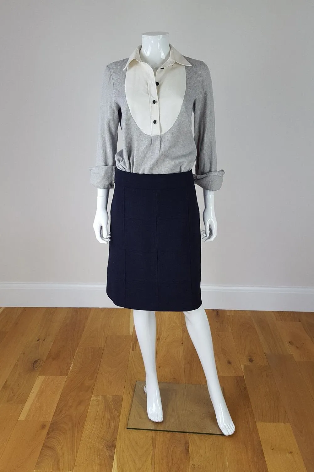 TORY BURCH For Bergdorf Goodman Navy Skirt (UK 12)