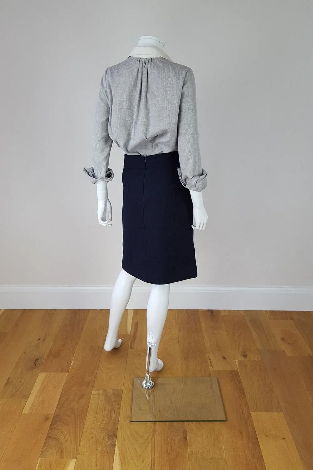 TORY BURCH For Bergdorf Goodman Navy Skirt (UK 12)