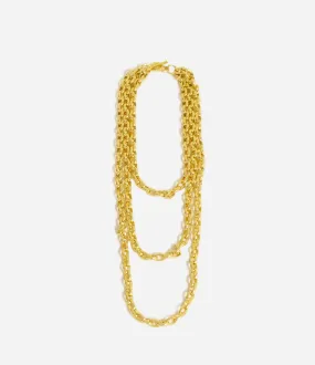 Triple Toggle Chain Necklace