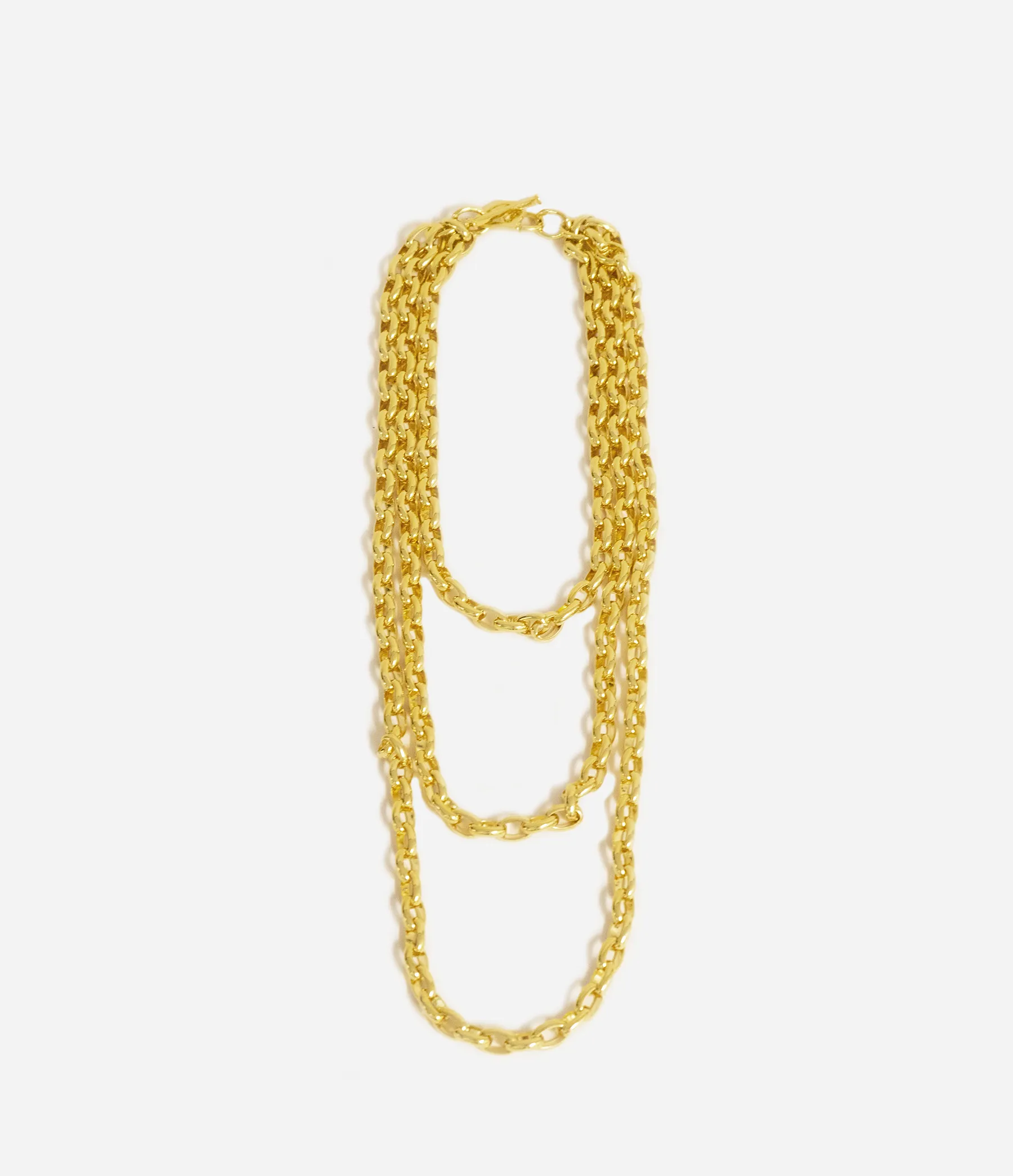 Triple Toggle Chain Necklace