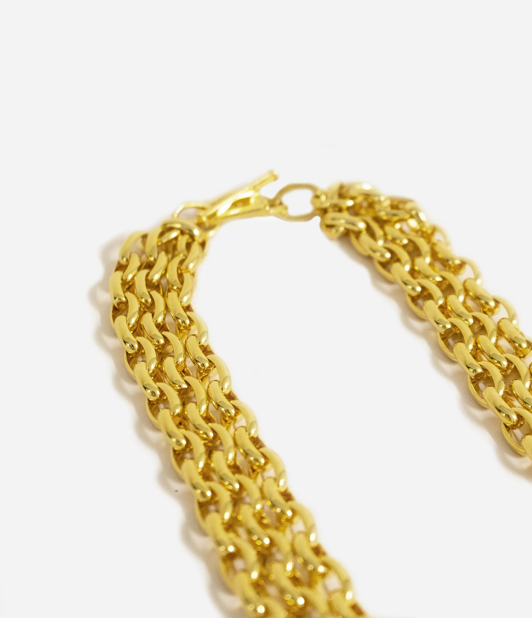 Triple Toggle Chain Necklace