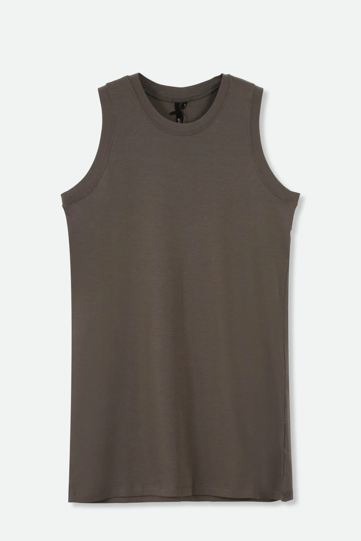 TUNIC LENGTH MUSCLE TANK IN PIMA COTTON STRETCH