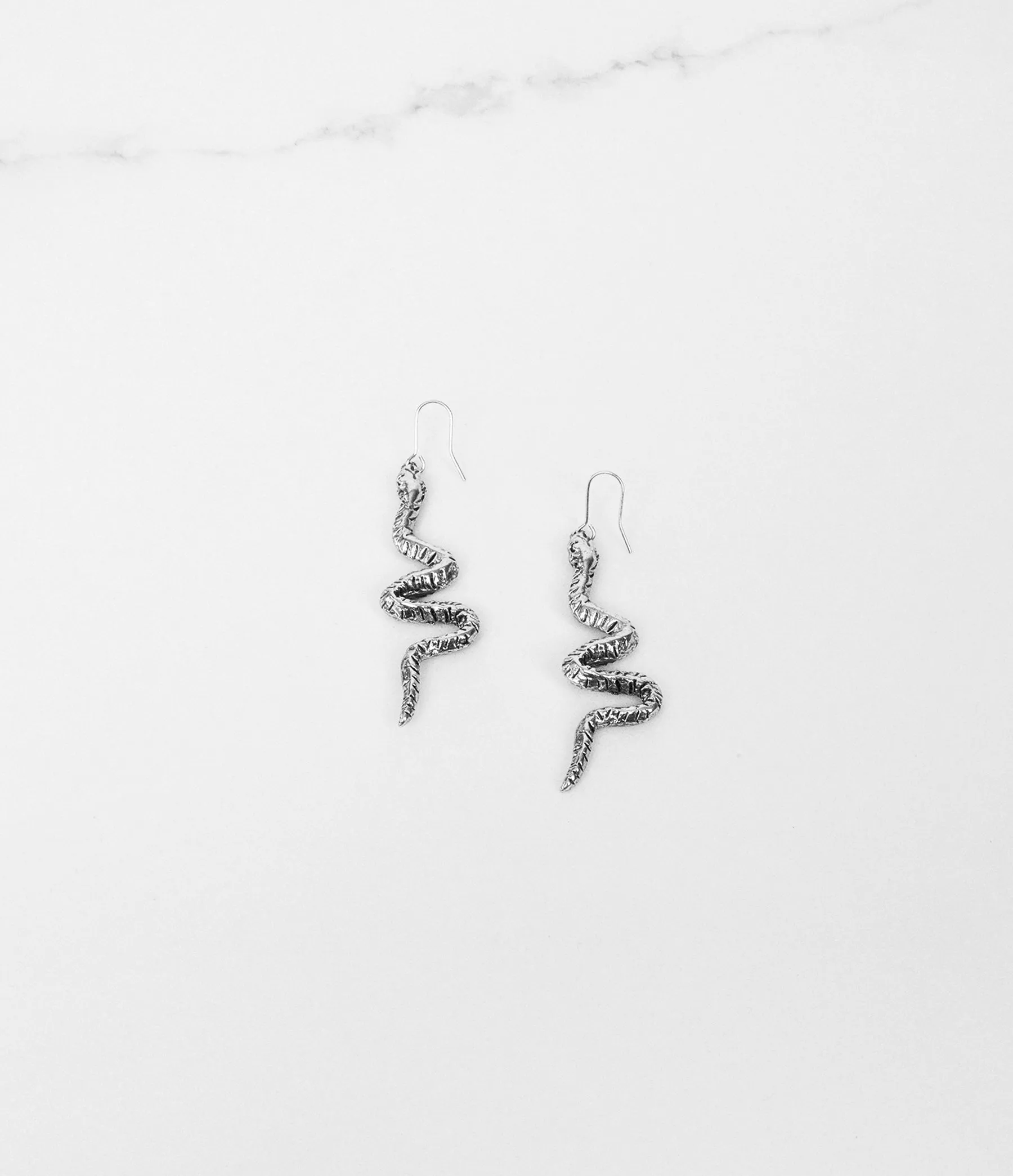 Vertical Snake Earrings