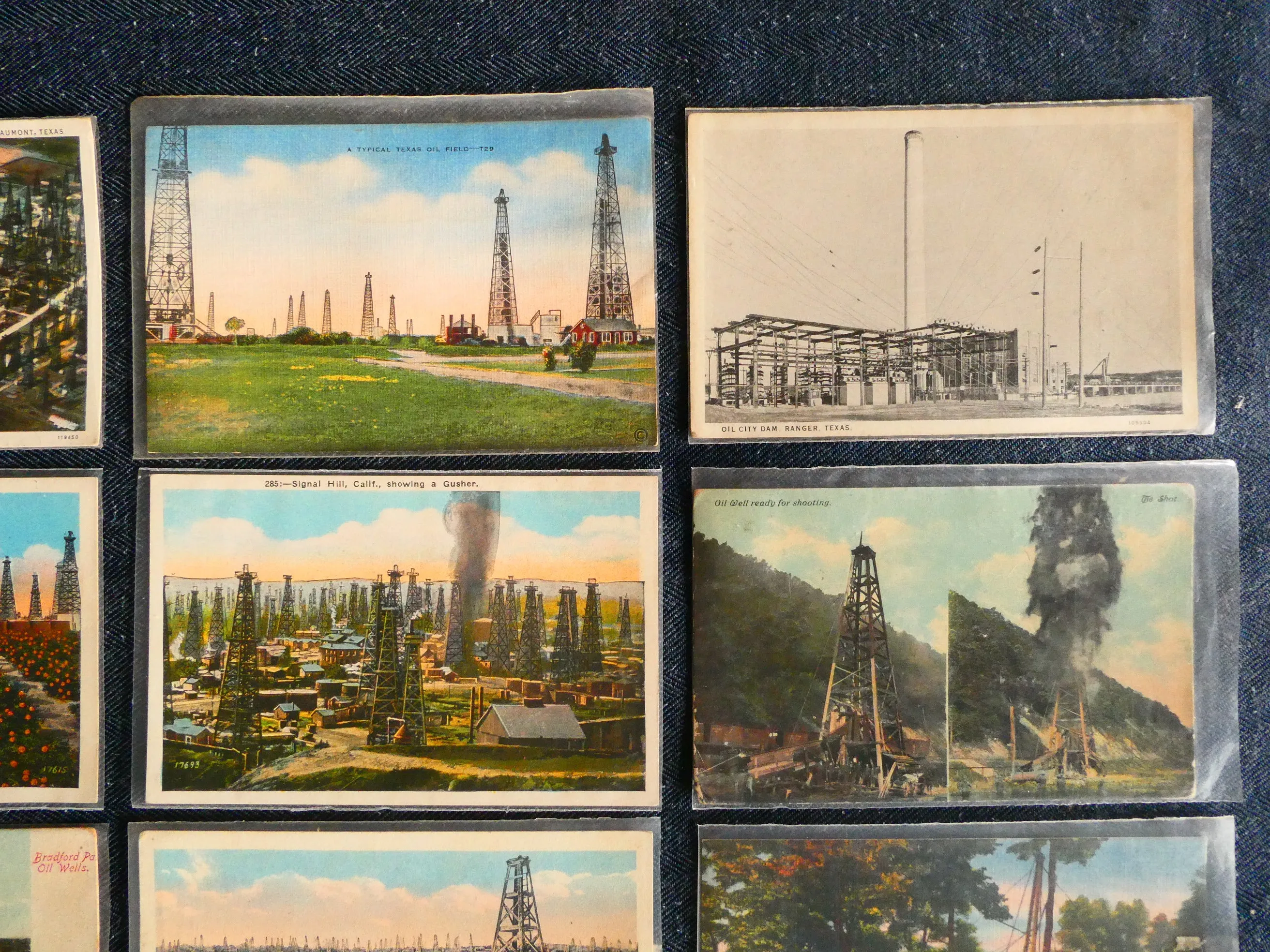 Vintage Oil Field Postcards - Lot of 13