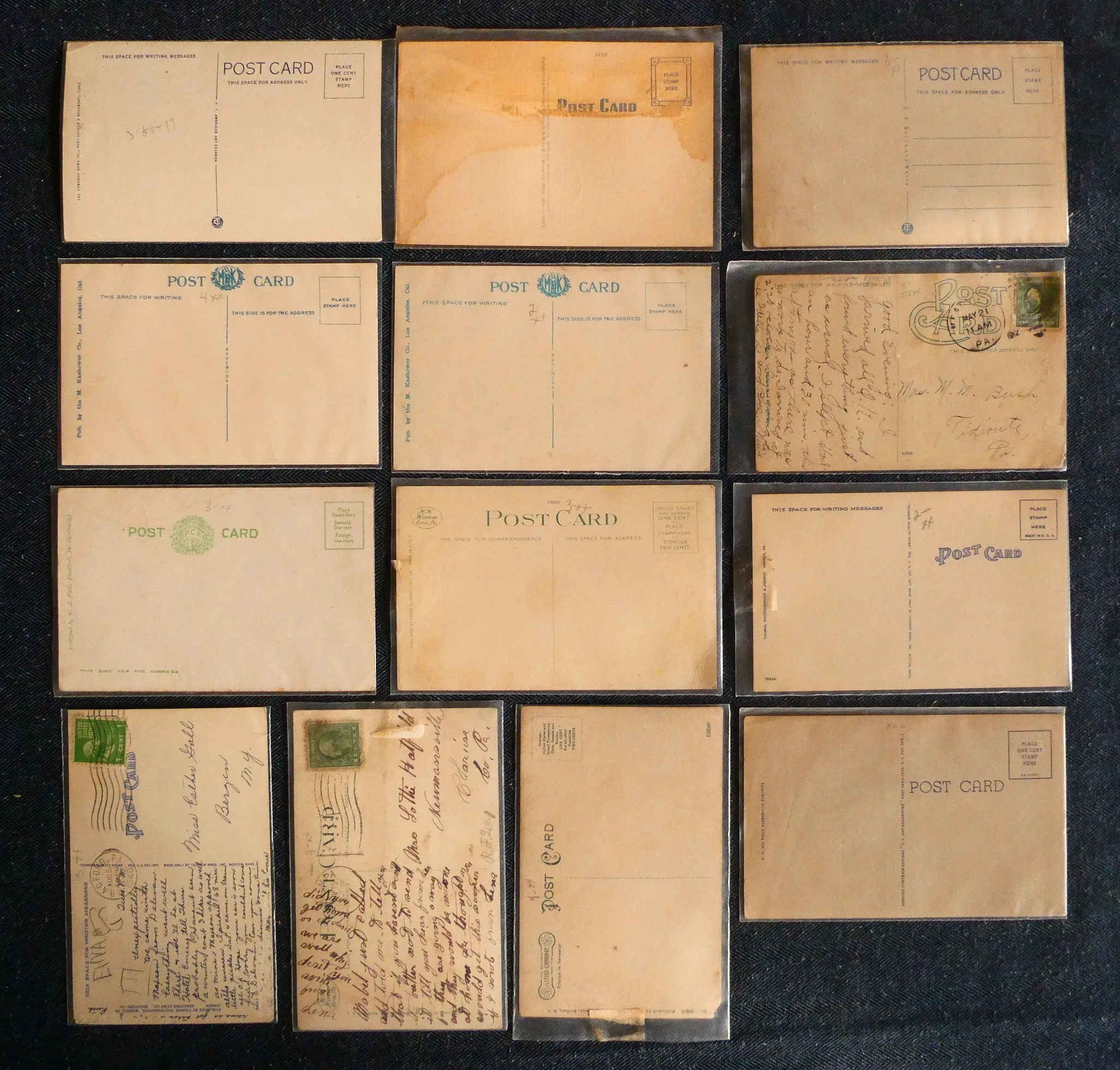 Vintage Oil Field Postcards - Lot of 13