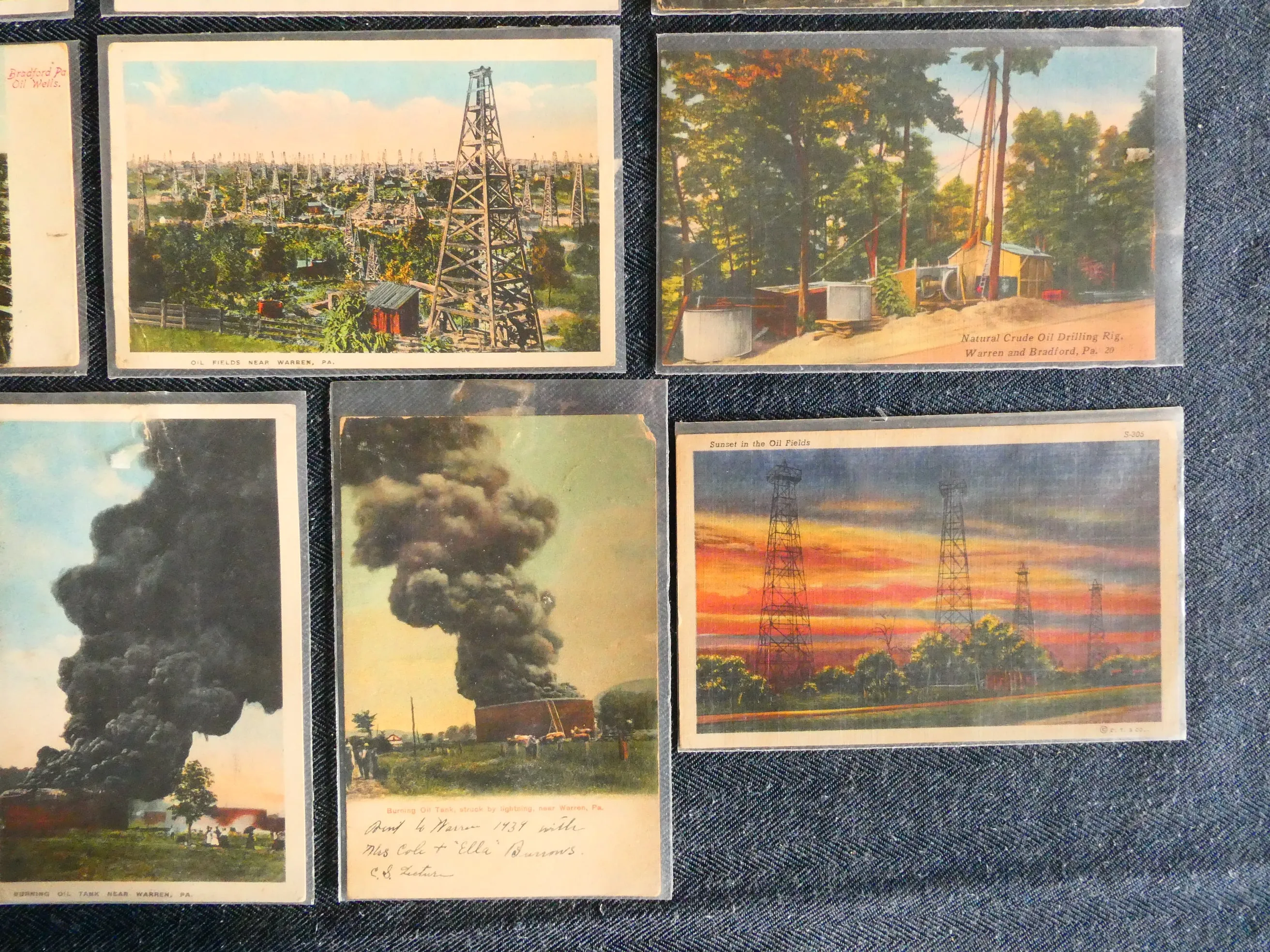 Vintage Oil Field Postcards - Lot of 13