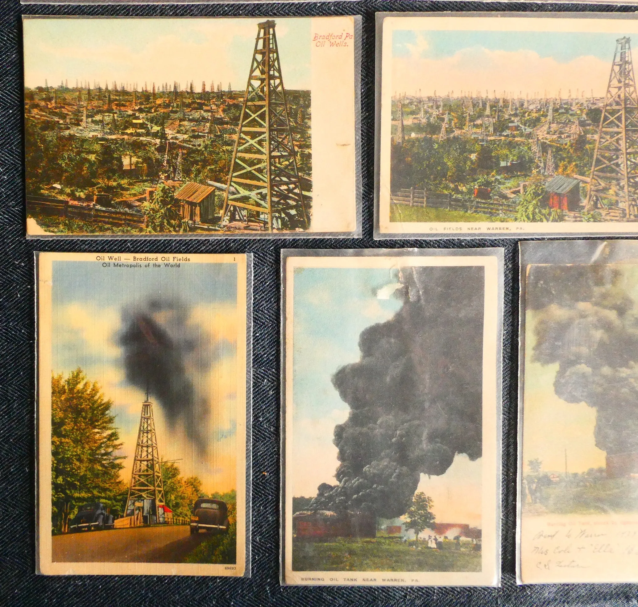 Vintage Oil Field Postcards - Lot of 13