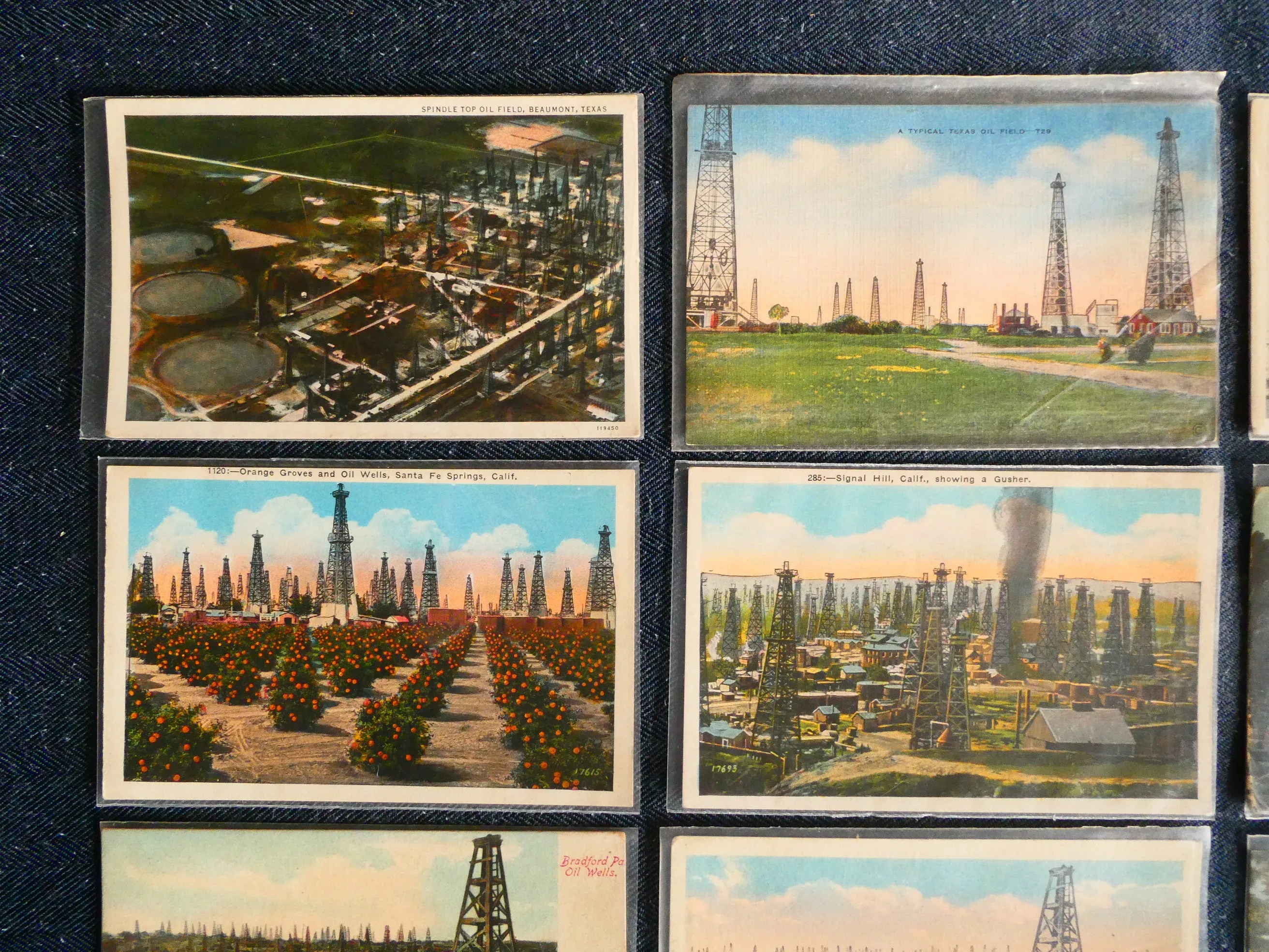 Vintage Oil Field Postcards - Lot of 13