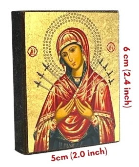 Virgin Mary Seven Swords Magnetic