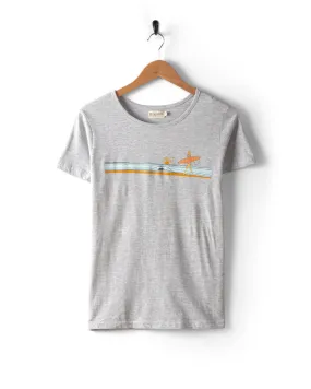 Waveline - Womens T-Shirt - Grey