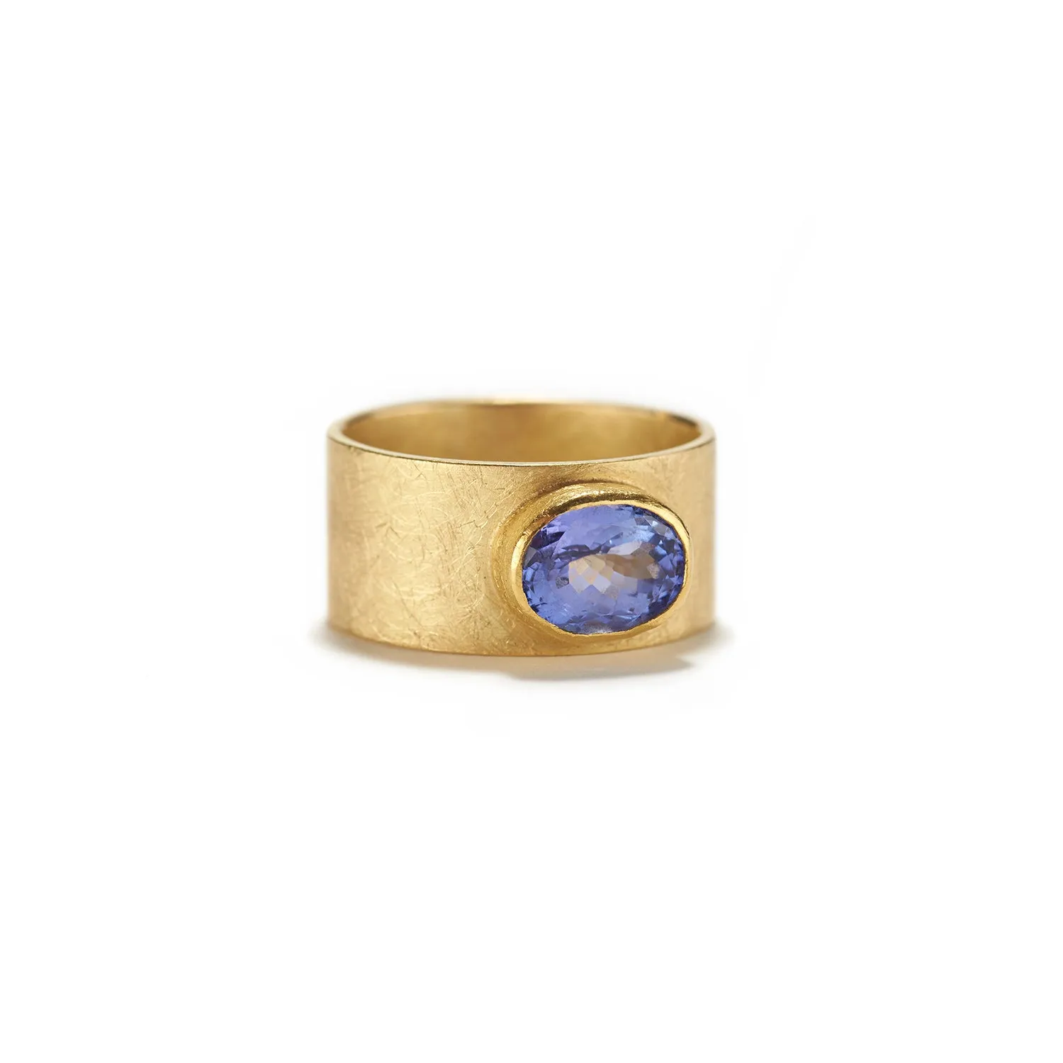 Wide Tanzanite Ring