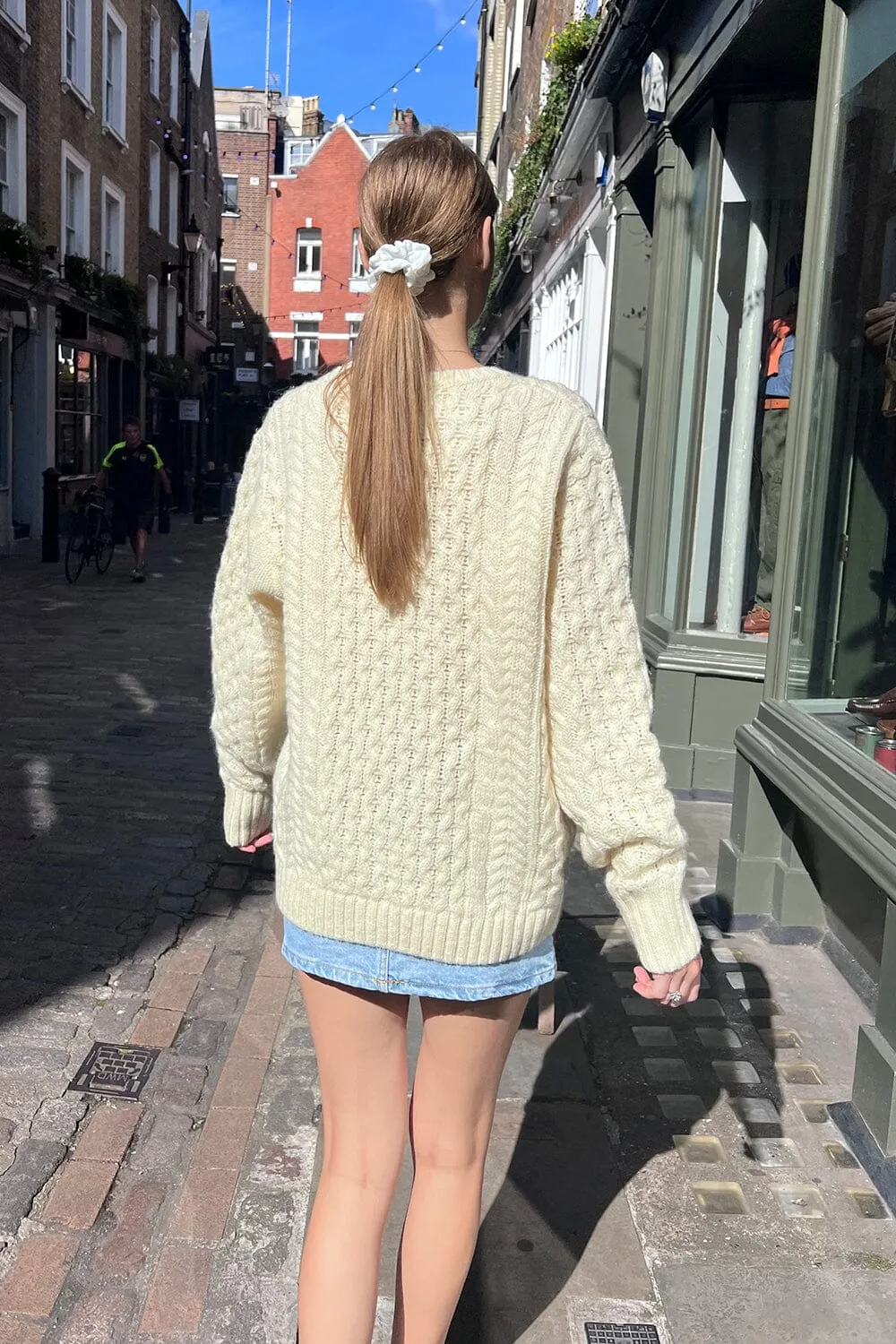 Winona Heavy Wool Cable Knit Sweater