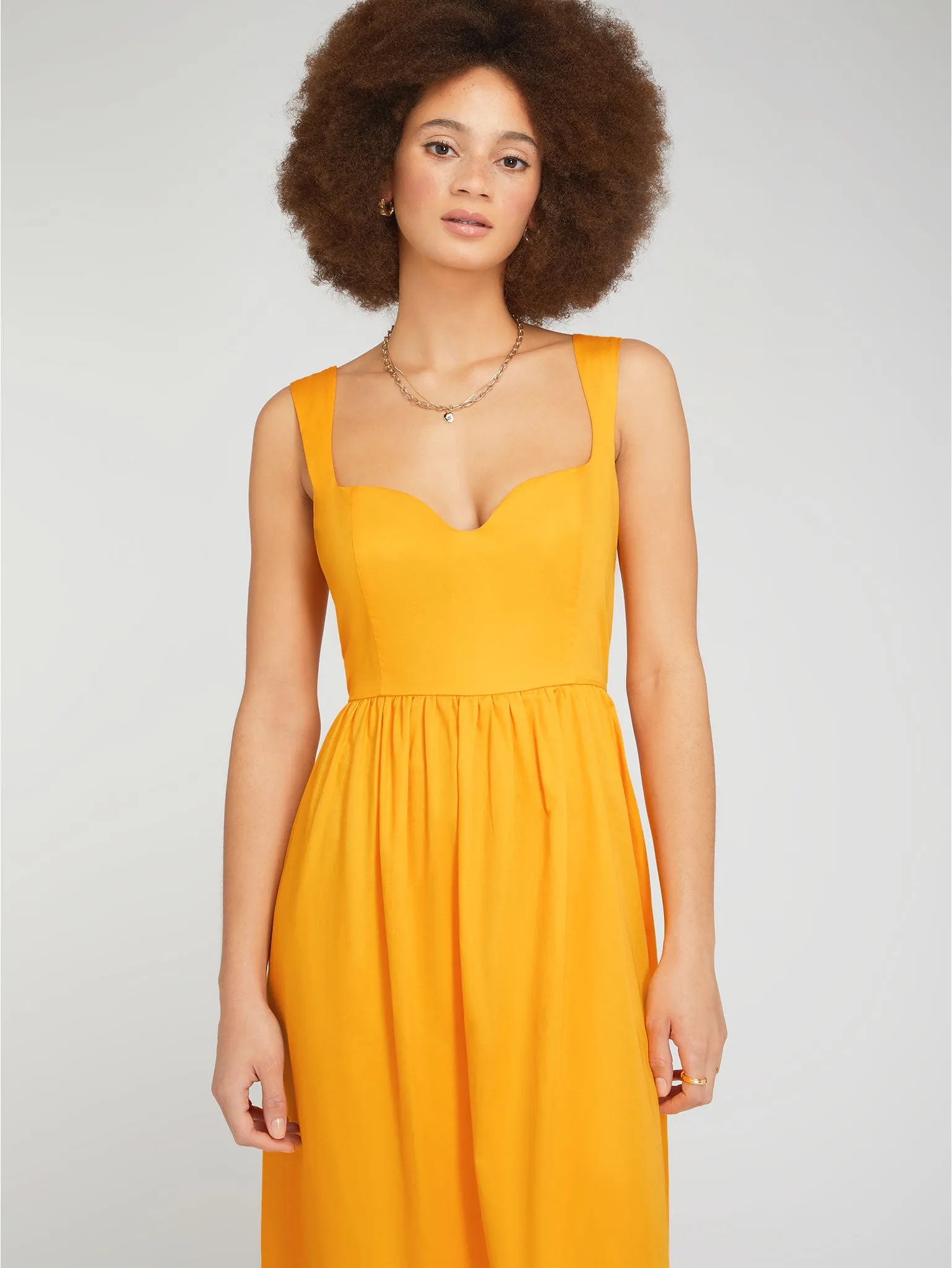 Winslow Midi Dress in Orange