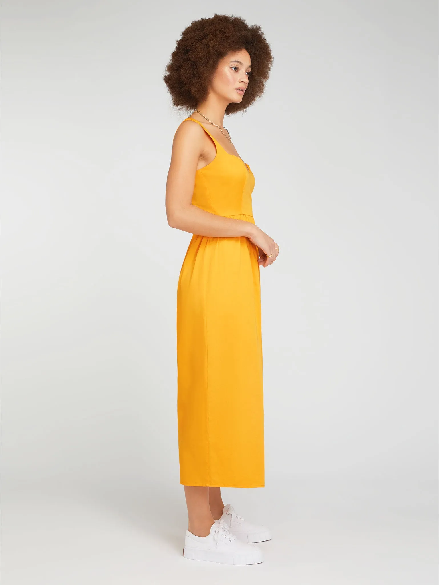 Winslow Midi Dress in Orange