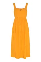 Winslow Midi Dress in Orange