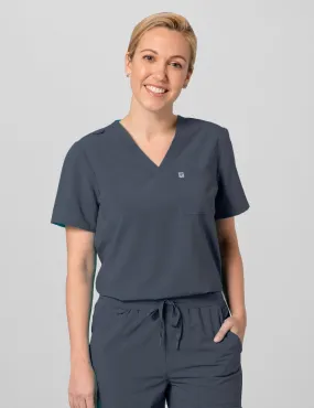 Womens 2-Pocket V-Neck Scrub Top