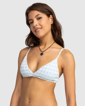 Womens Check It V Neck Tri Bikini Top