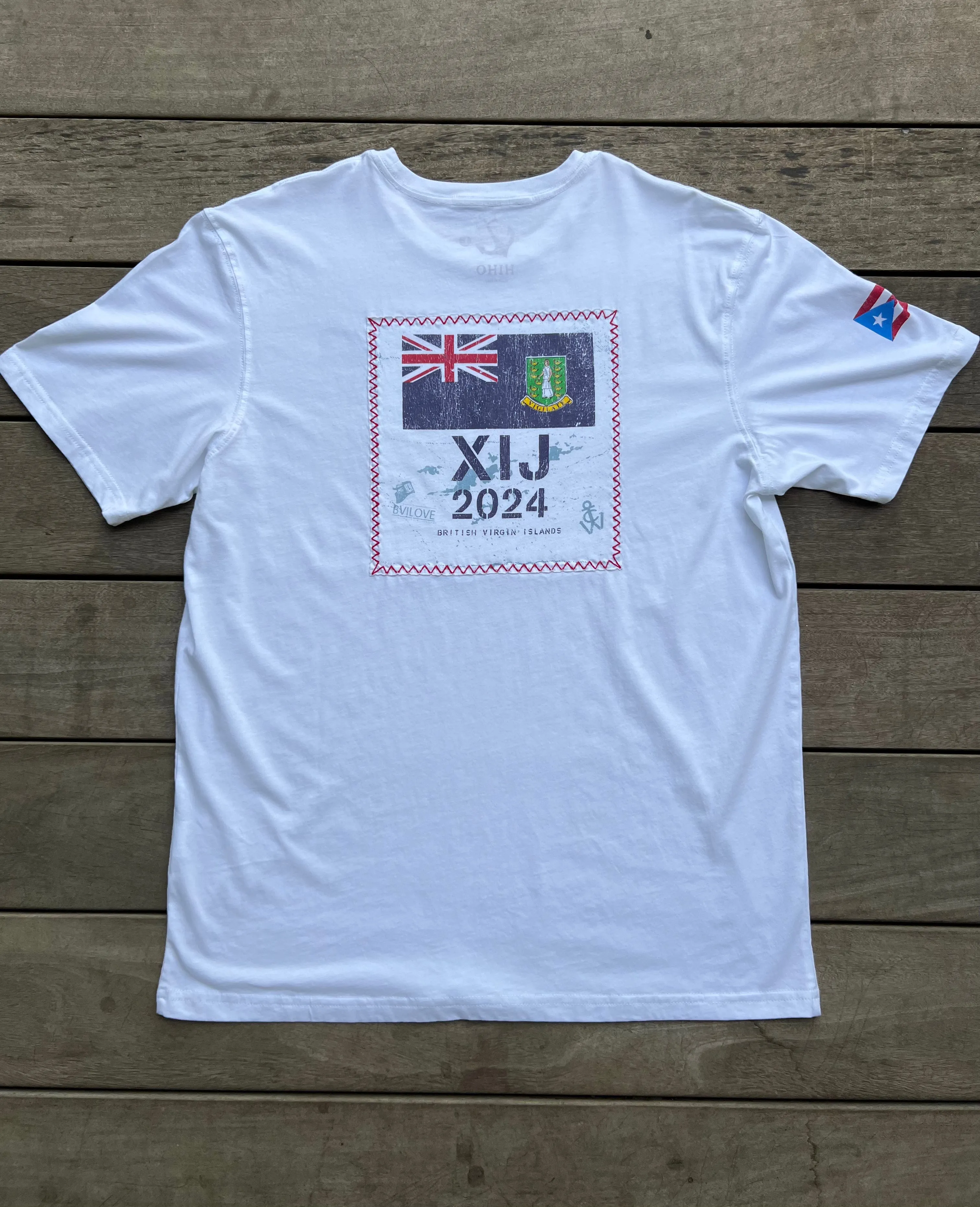 XIJ24 BVI Patch T-Shirt - White