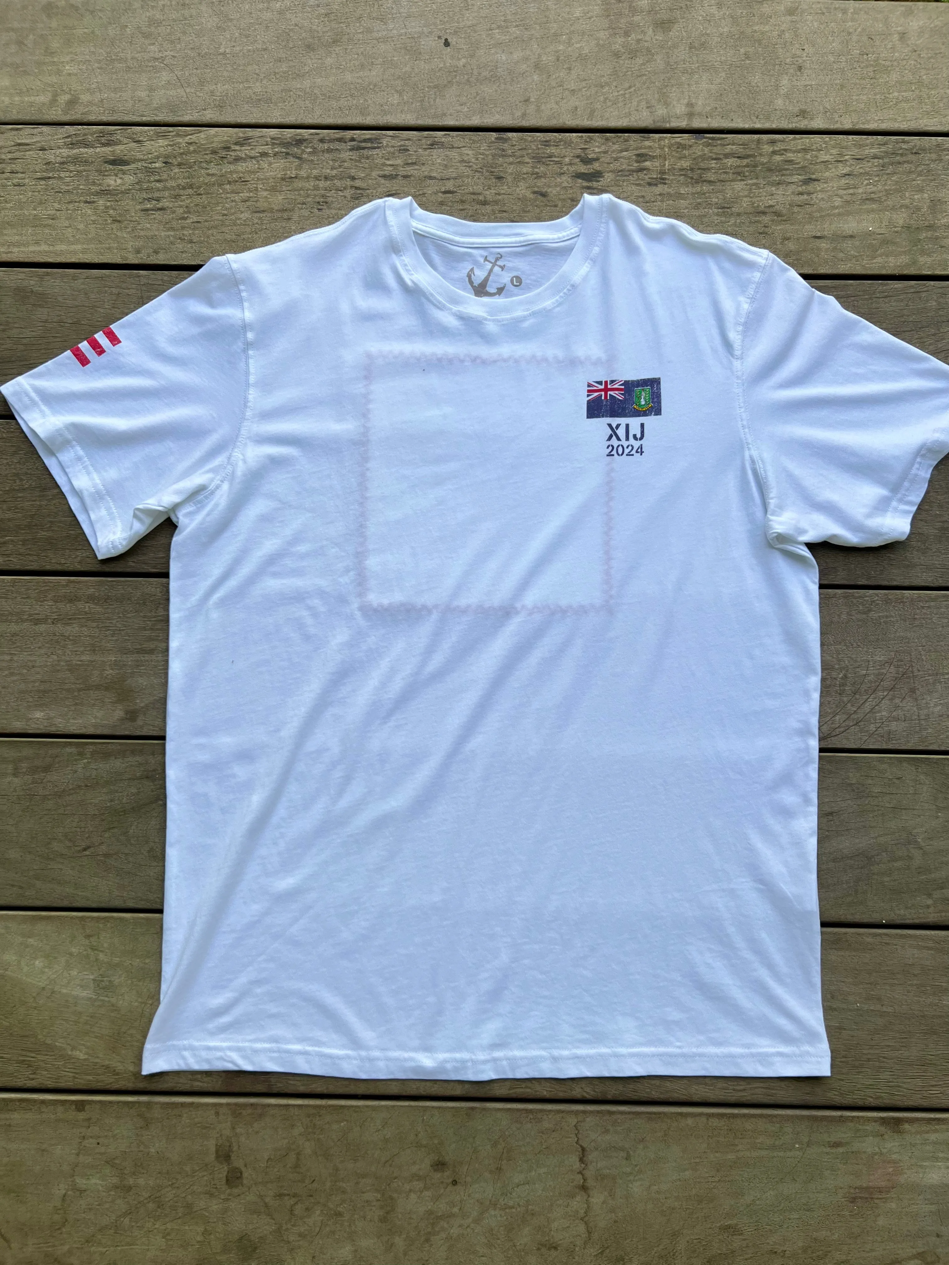 XIJ24 BVI Patch T-Shirt - White