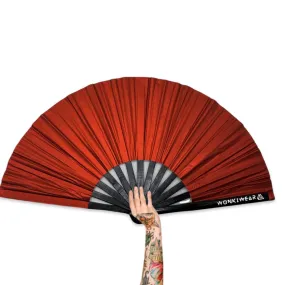 XL Festival Fan - Shimmery Metallic, Red