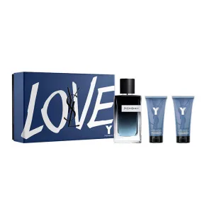 Yves Saint Laurent Y Love 3pc Gift Set EDP 3.3 oz Men