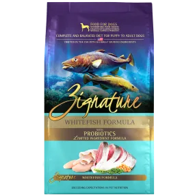 Zignature Whitefish Formula Dry Dog Food, 12.5lb