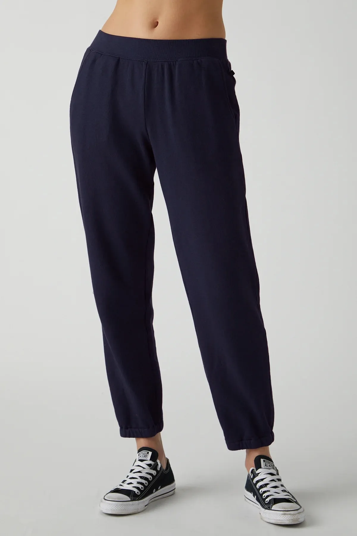 ZUMA ORGANIC FLEECE SWEATPANT (NAVY) - VELVET